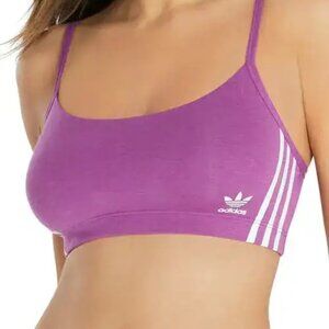 NWT Adidas Originals Scoopneck Purple Bralette - Women's Size S